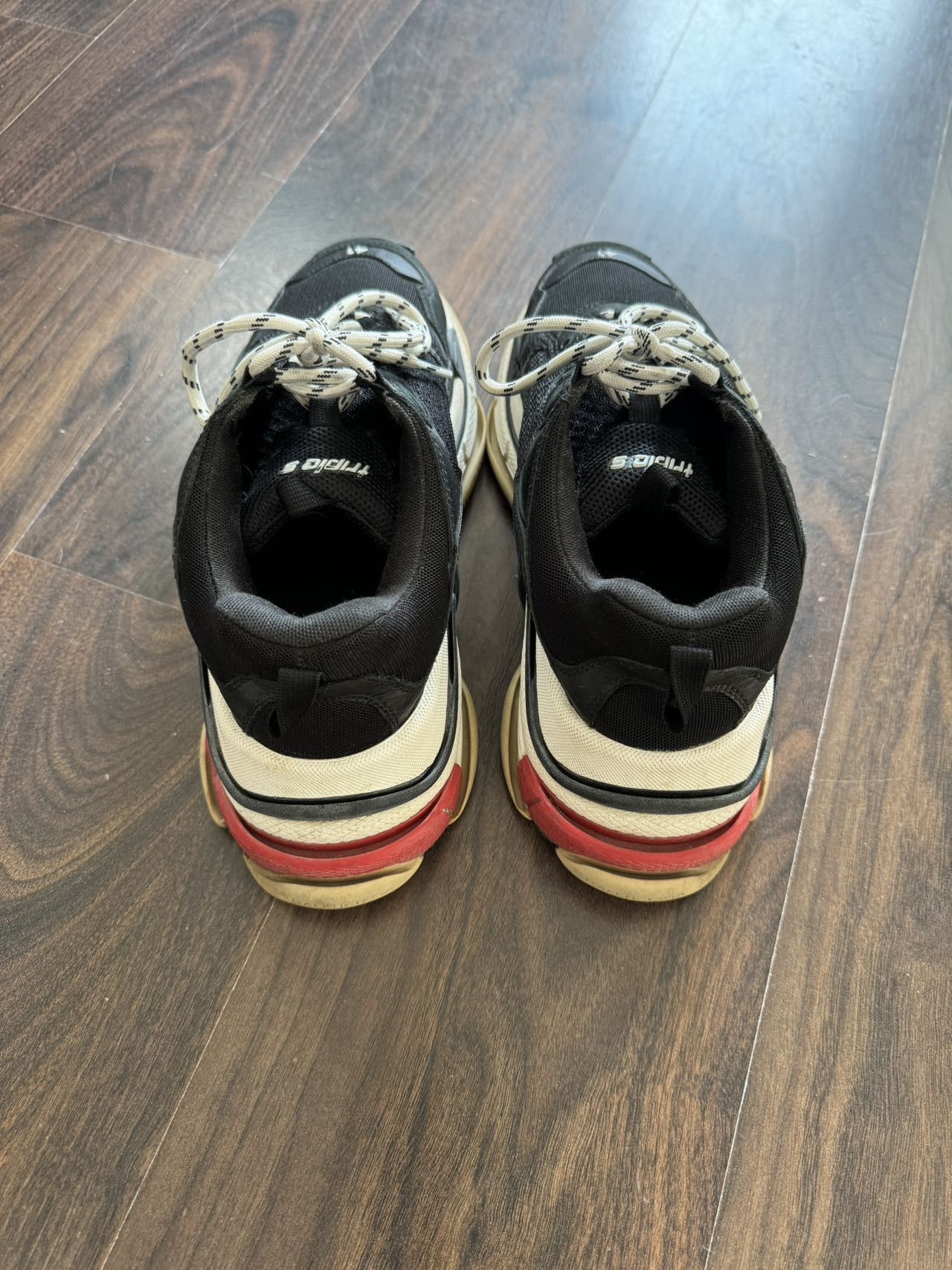 Balenciaga Balenciaga Triple S Sneaker Black Red 41 Size US 8 / EU 41 - 6 Thumbnail