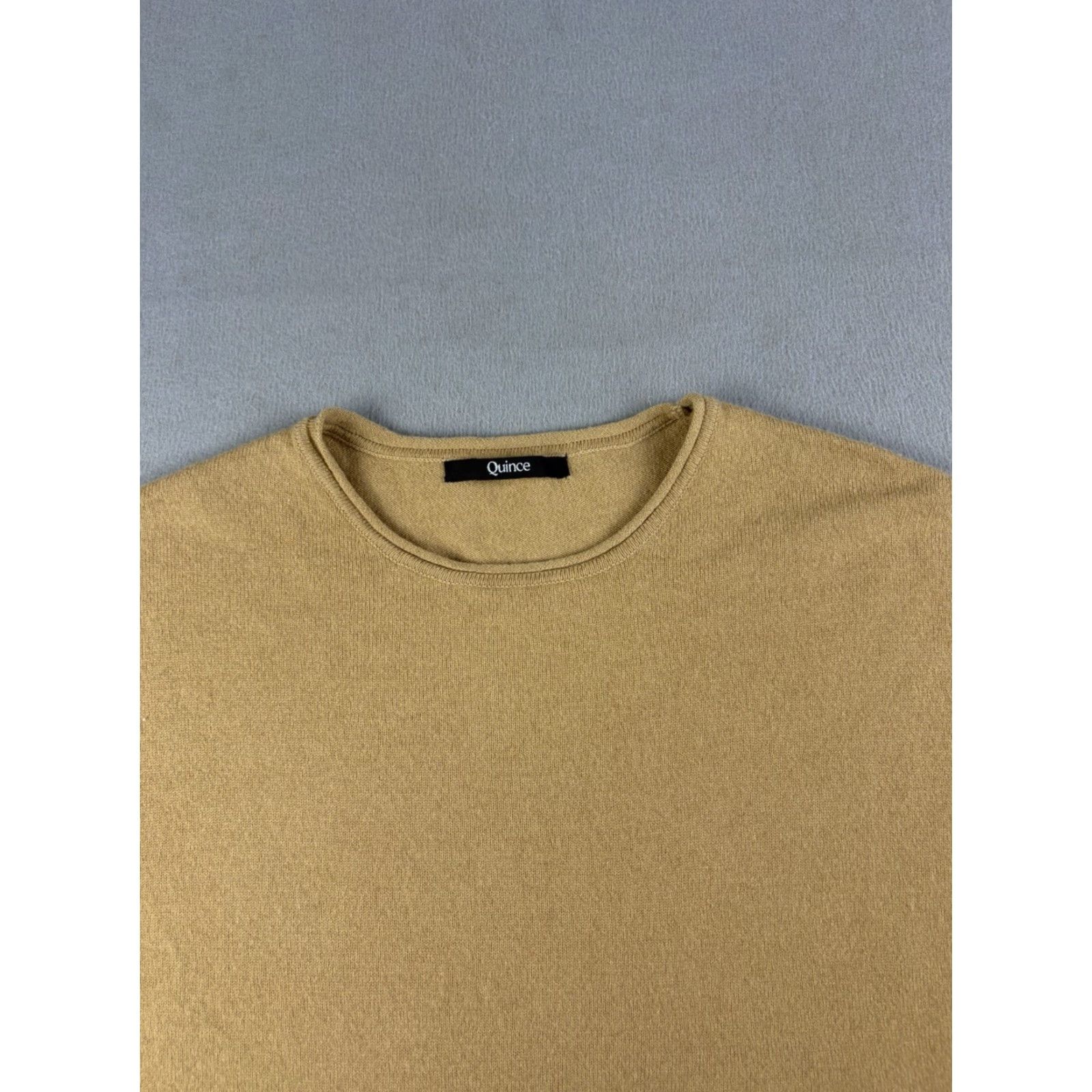 Quince Quince Sweater Women L Brown Crew Neck Knit Cashmere Raglan Sleeve Pullover Lightweight Logo Boxy Fit Knit Solid Regular Wool? Size L / US 10 / IT 46 - 2 Thumbnail