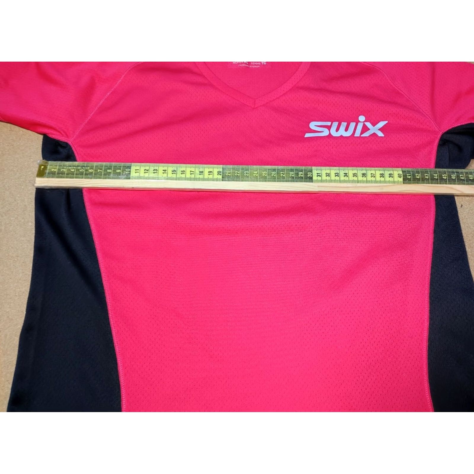Vintage SWIX Womens Pink T-Shirt Sport Top Tee Running Workout Short Sleeves XL Size XL / US 12-14 / IT 48-50 - 3 Thumbnail