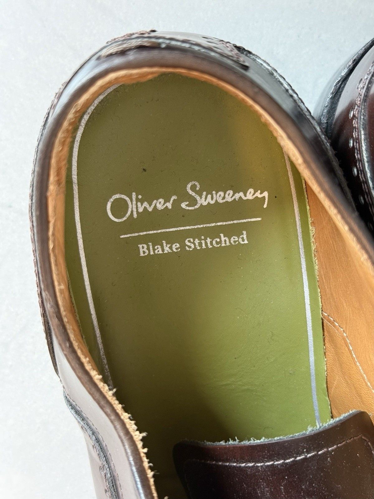 Oliver Sweeney Oliver Sweeney Cascais Oxford Brogue Mens Leather Shoes Size US 10 / EU 43 - 11 Thumbnail