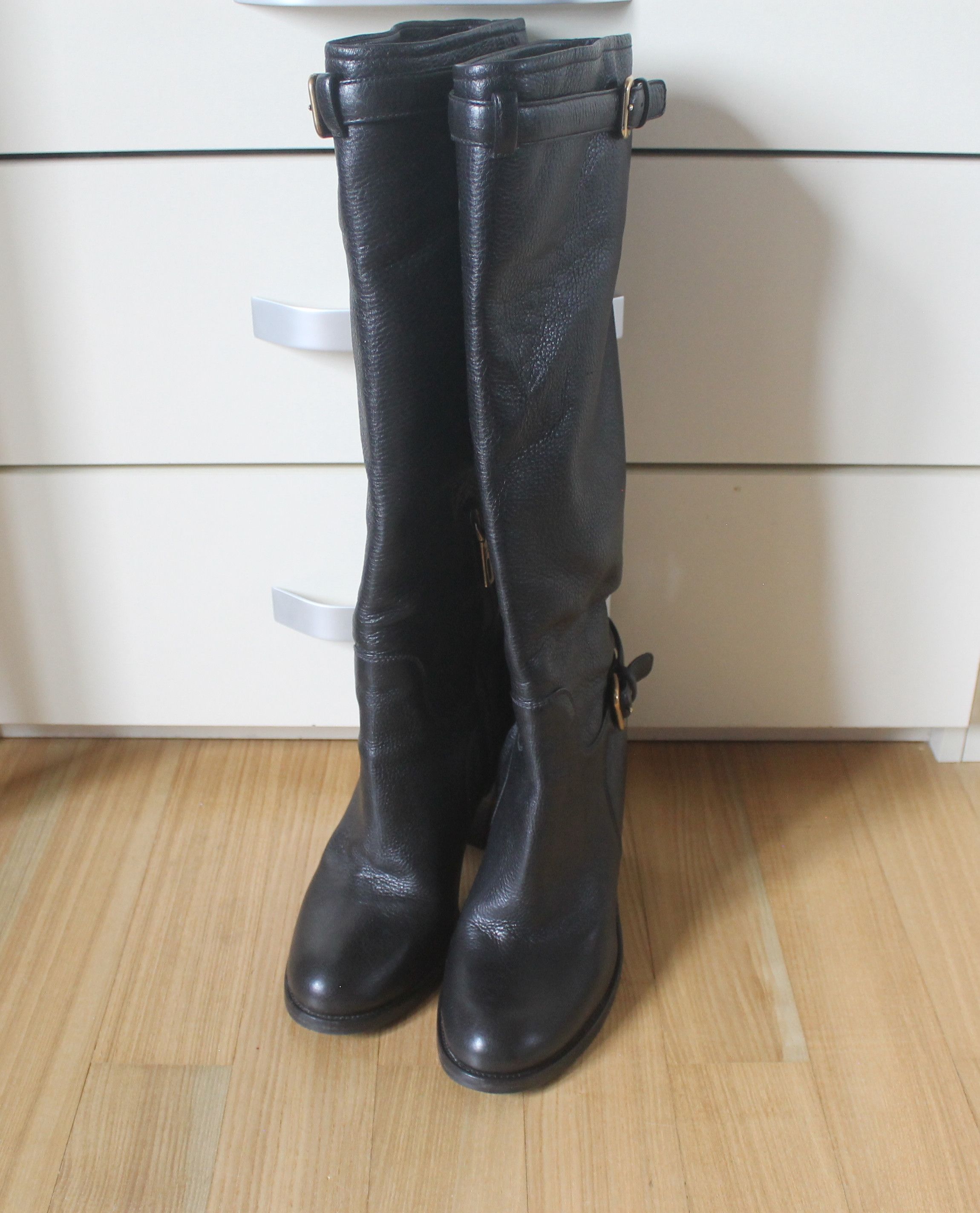 Prada Prada Black High Leather Boots Size US 9 / IT 39 - 7 Thumbnail