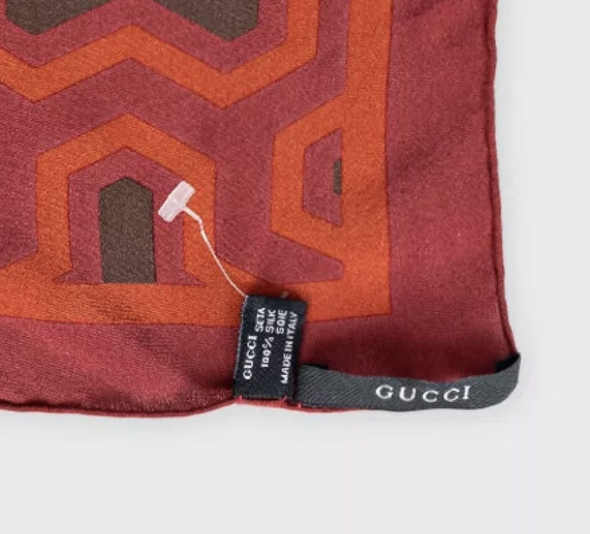 Gucci GUCCI Tom Ford FW 2000 Runway Printed Silk Scarf Demna logo Size ONE SIZE - 5 Thumbnail