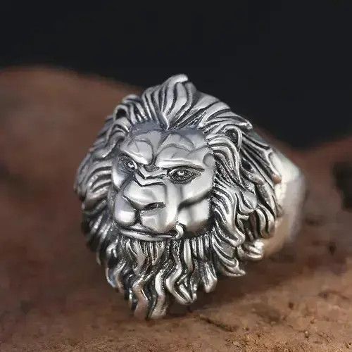 Jewelry Retro Lion Ring Size ONE SIZE - 2 Thumbnail