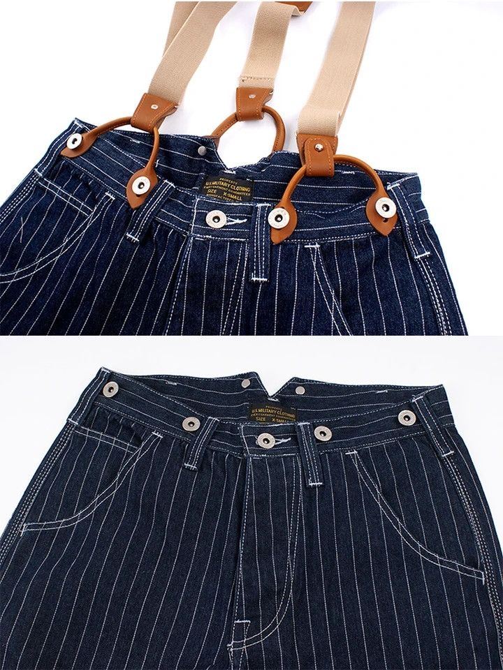 Japanese Brand Vintage Wide Leg Loose Bib Pants Size US 29 - 10 Thumbnail