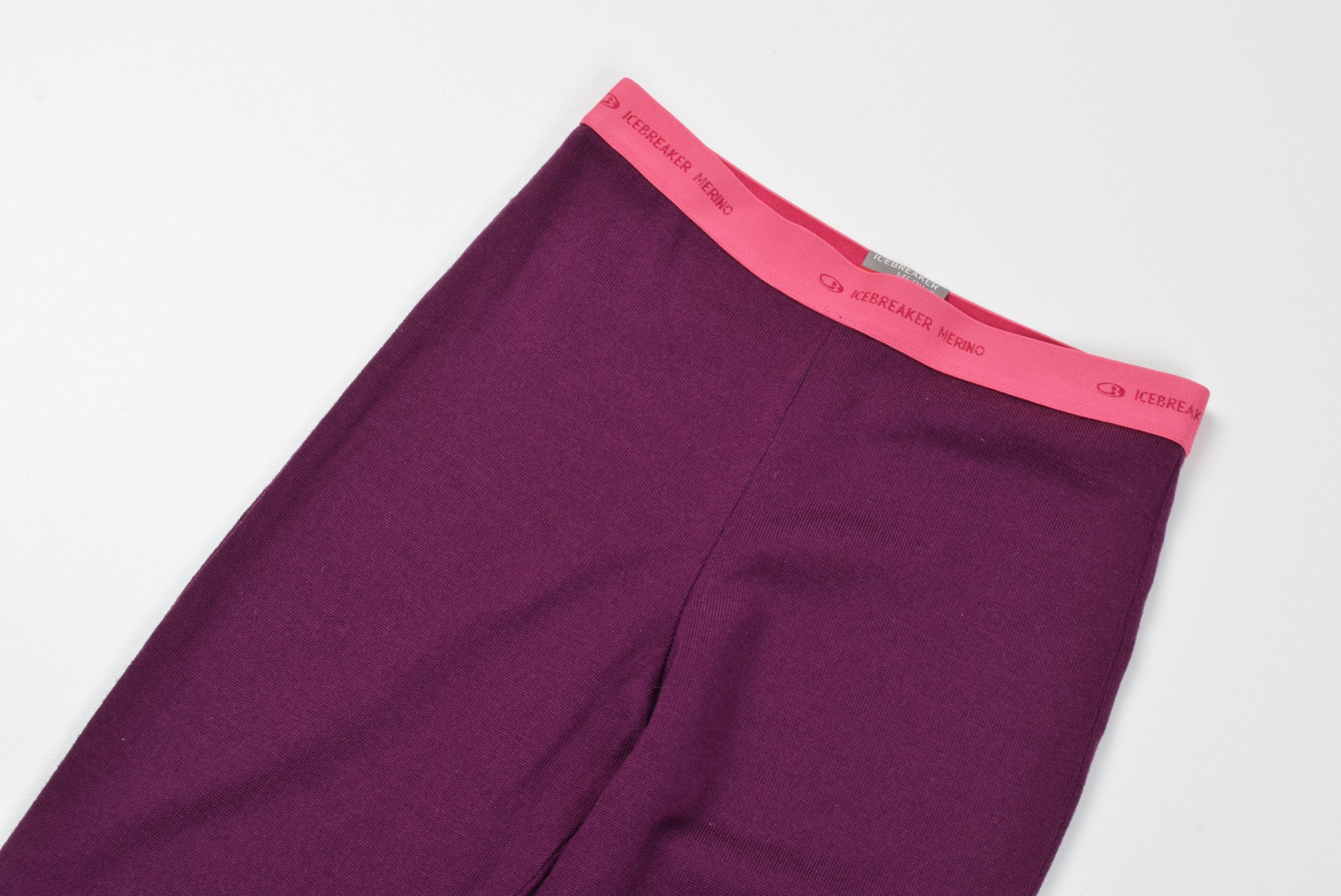 Icebreaker Icebreaker Merino Wool Purple Base Layer LeggingsThermal Size 22" - 2 Thumbnail