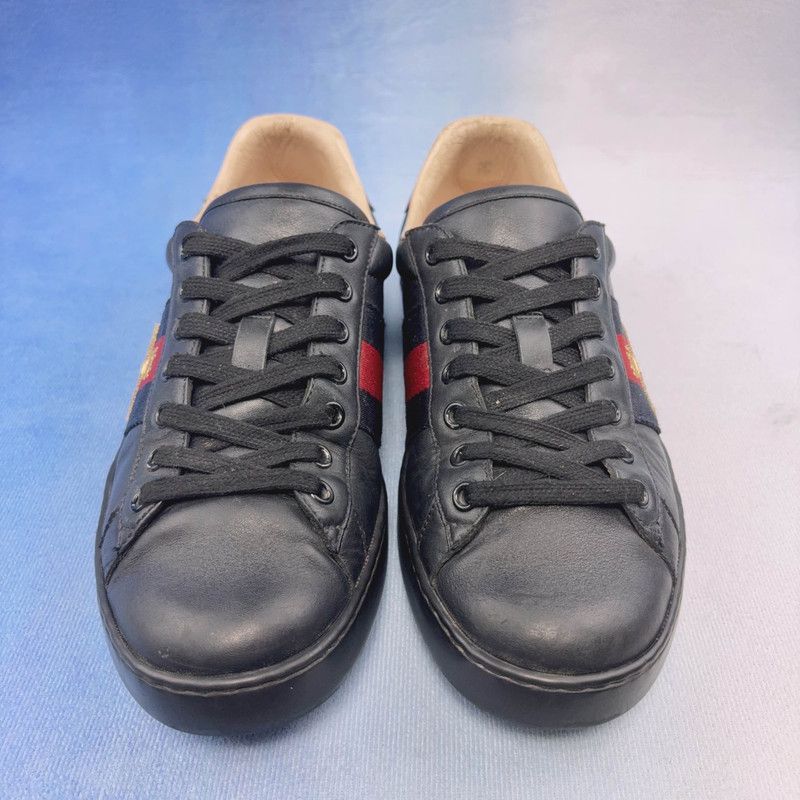 Gucci Gucci ACE Bee Embroidered Sneakers for Men Size US 7.5 / EU 40-41 - 2 Thumbnail