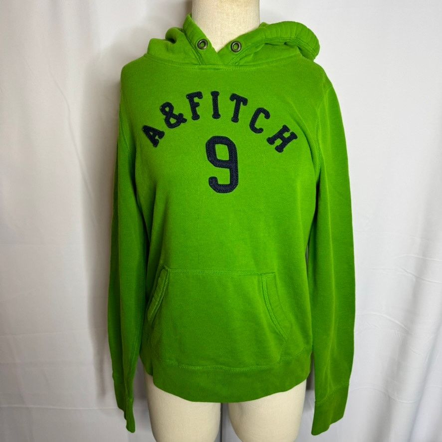 Abercrombie & Fitch Abercrombie & Fitch Green Logo Y2K Hoodie L Size L / US 10 / IT 46 - 2 Thumbnail