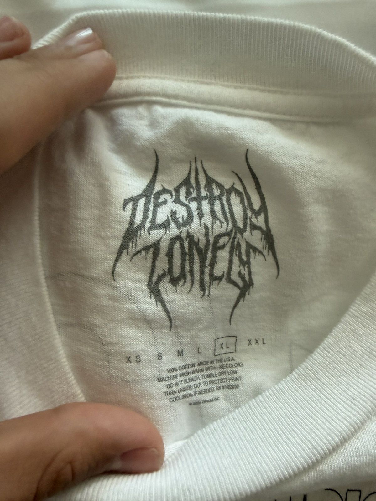 Playboi Carti Destroy lonely antagonist tour tee Size US XL / EU 56 / 4 - 3 Thumbnail