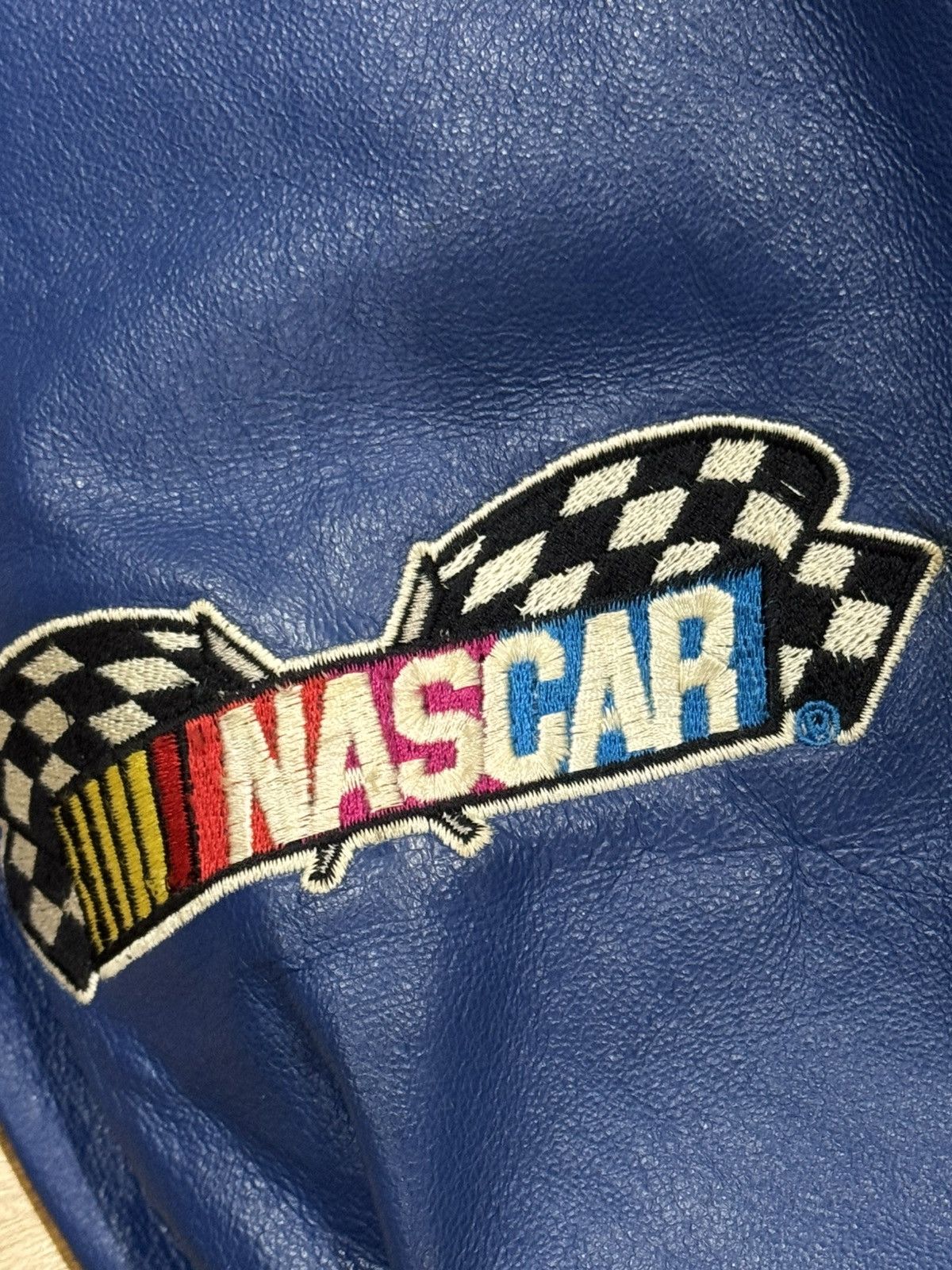Chase Authentics Chase Authentics NASCAR Leather Jacket Embroidered Logo 1999 Size US XL / EU 56 / 4 - 9 Thumbnail