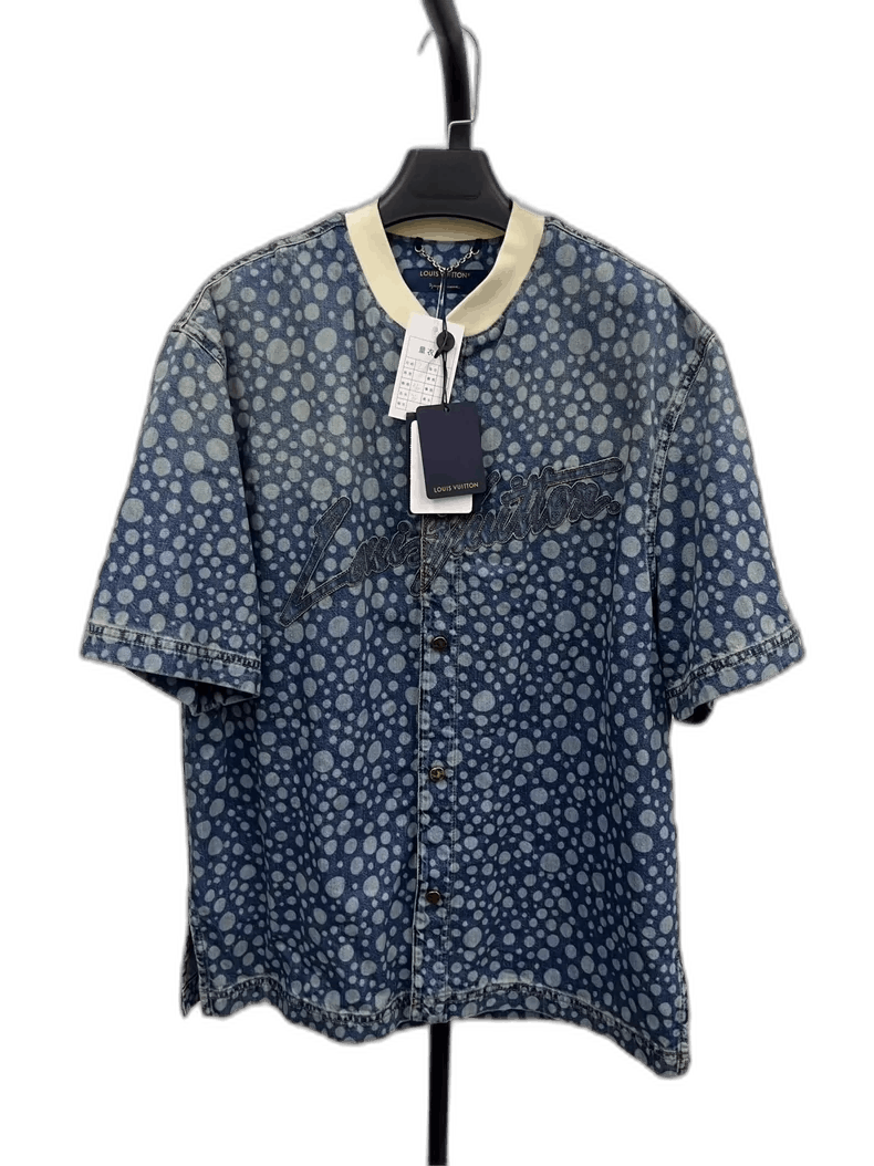 Louis Vuitton Louis Vuitton Polka Dot Short Sleeve Shirt Size US L / EU 52-54 / 3 - 1 Thumbnail