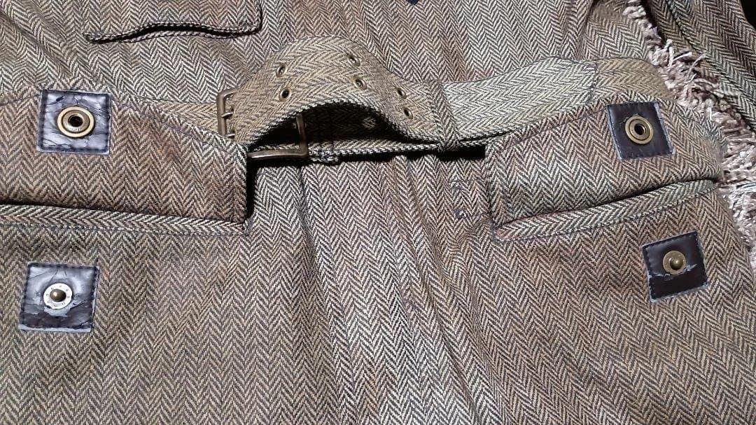 Japanese Brand PPFM Herringbone Utility Jacket with Zip Chest Pockets Size US M / EU 48-50 / 2 - 6 Thumbnail