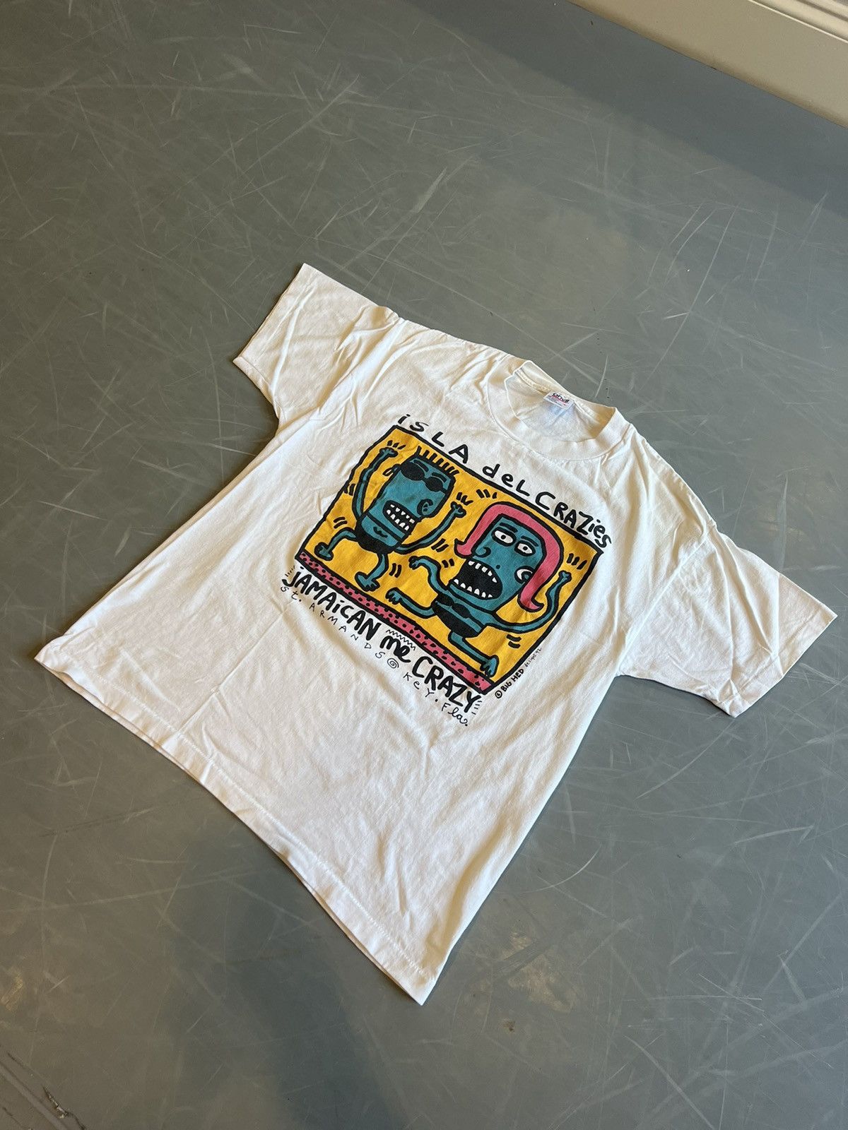 Keith Haring × Vintage Vintage Keith Haring Style T-Shirt Size US L / EU 52-54 / 3 - 1 Thumbnail