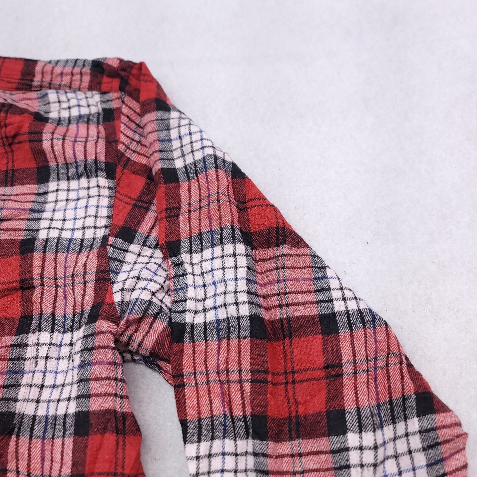 Wrangler Wear First Tartan Flannel Shirt Mens Size Medium M Red White Size US M / EU 48-50 / 2 - 5 Thumbnail