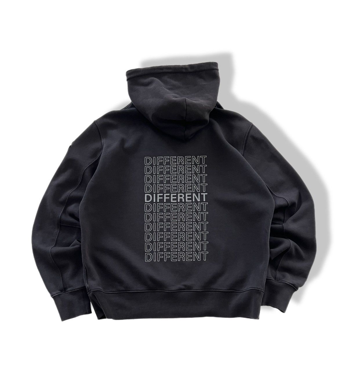 Moncler MONCLER Black Hoodie Same But Different Big Logo Patch Size US S / EU 44-46 / 1 - 1 Thumbnail