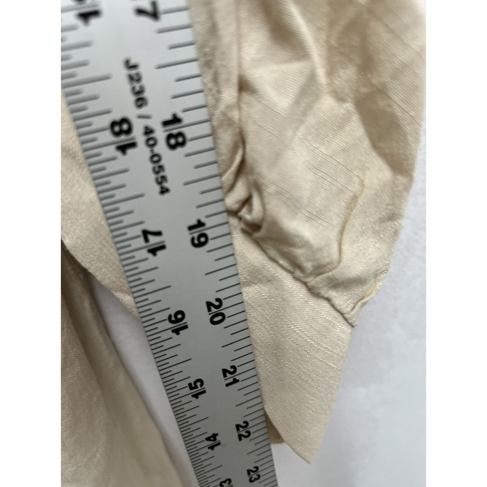 & Other Stories Suzanne Betro Cream Button Blouse Long Sleeve 3X A001445 Size 3XL / US 20-22 - 9 Thumbnail