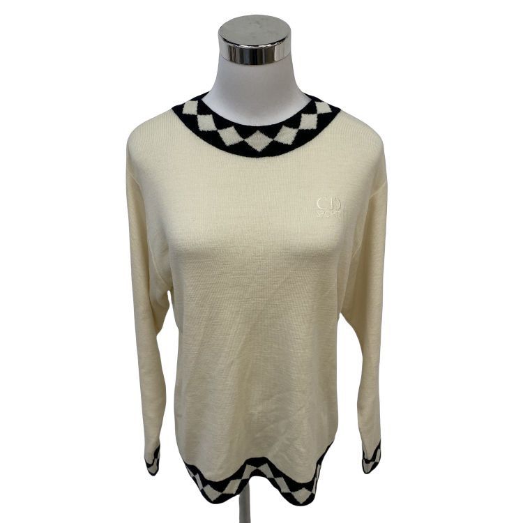 Dior Christian Dior Sports Diamond Knit Sweater Size L Size US L / EU 52-54 / 3 - 1 Thumbnail