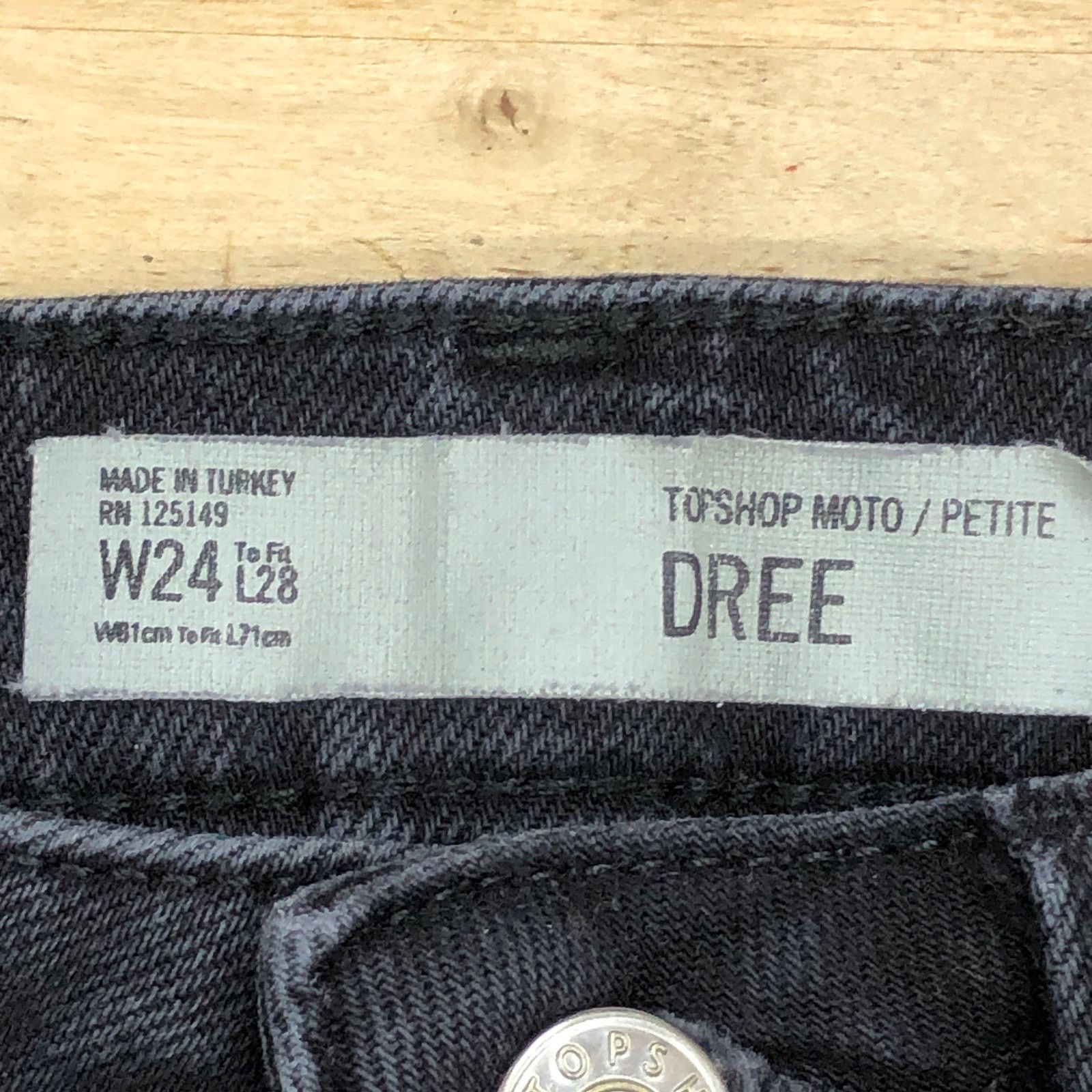 Topshop TopShop Size 24P Jeans Moto Dree Flare Crop Black Stretch Size 24" / US 00 / IT 34 - 9 Thumbnail