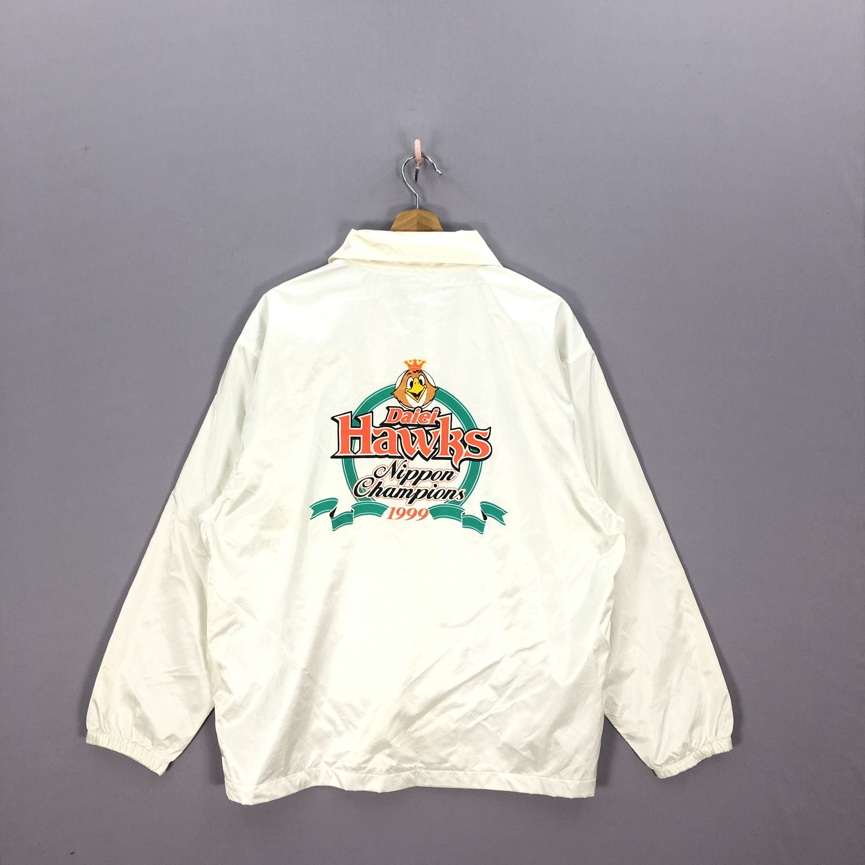Japanese Brand × Vintage Vintage 1999 Daiei Hawks Nippon Champion Coach Jacket Size US L / EU 52-54 / 3 - 1 Thumbnail