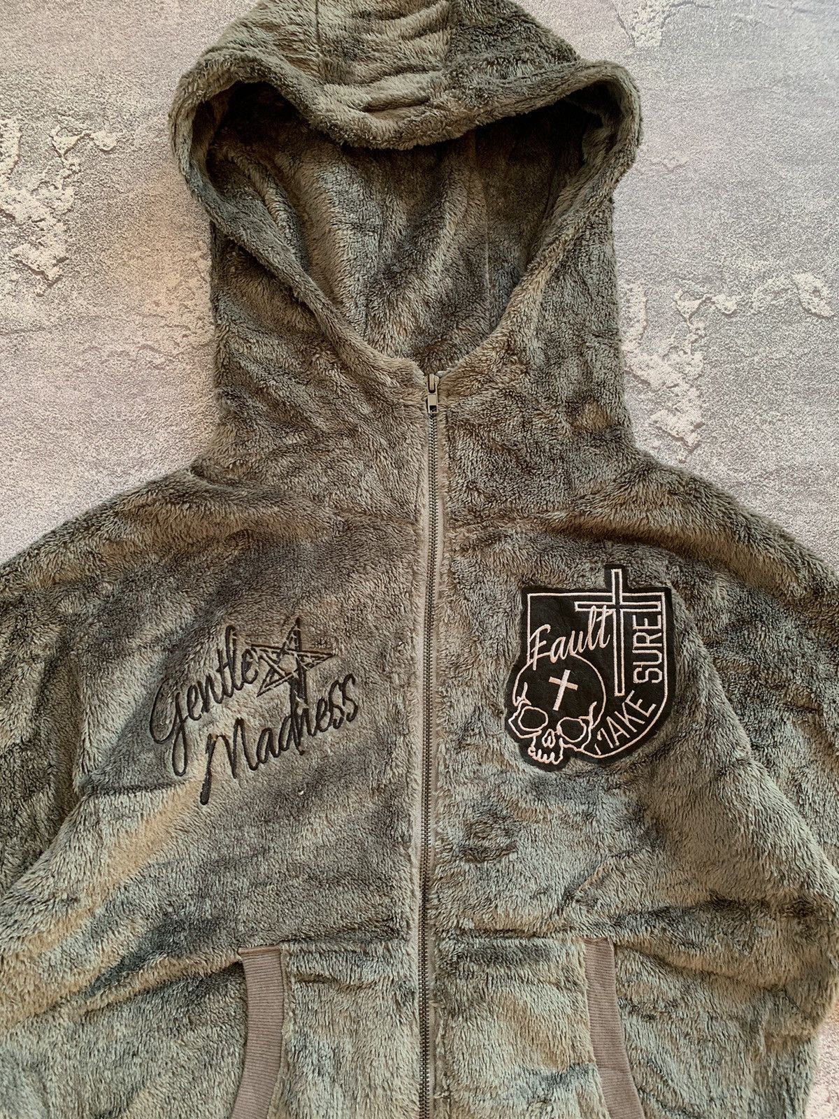 Japanese Brand GHOST OF HARLEM Japanese Brand Skull Teddy Womens Hoodie Size M / US 6-8 / IT 42-44 - 4 Thumbnail