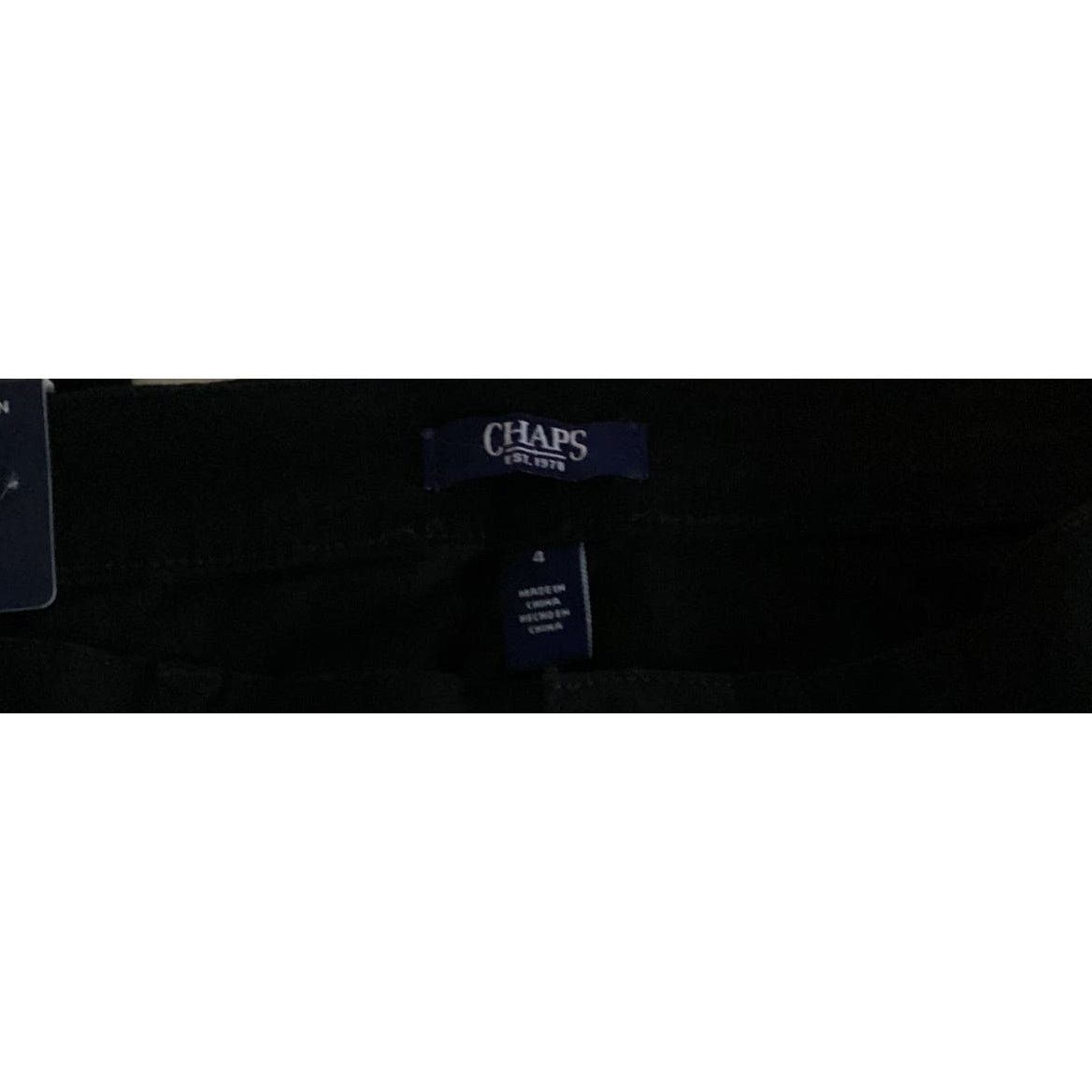 Chaps Chaps Womens Stretch Straight Leg Black Jeans Size 4 Size 27" / US 4 / IT 40 - 5 Thumbnail