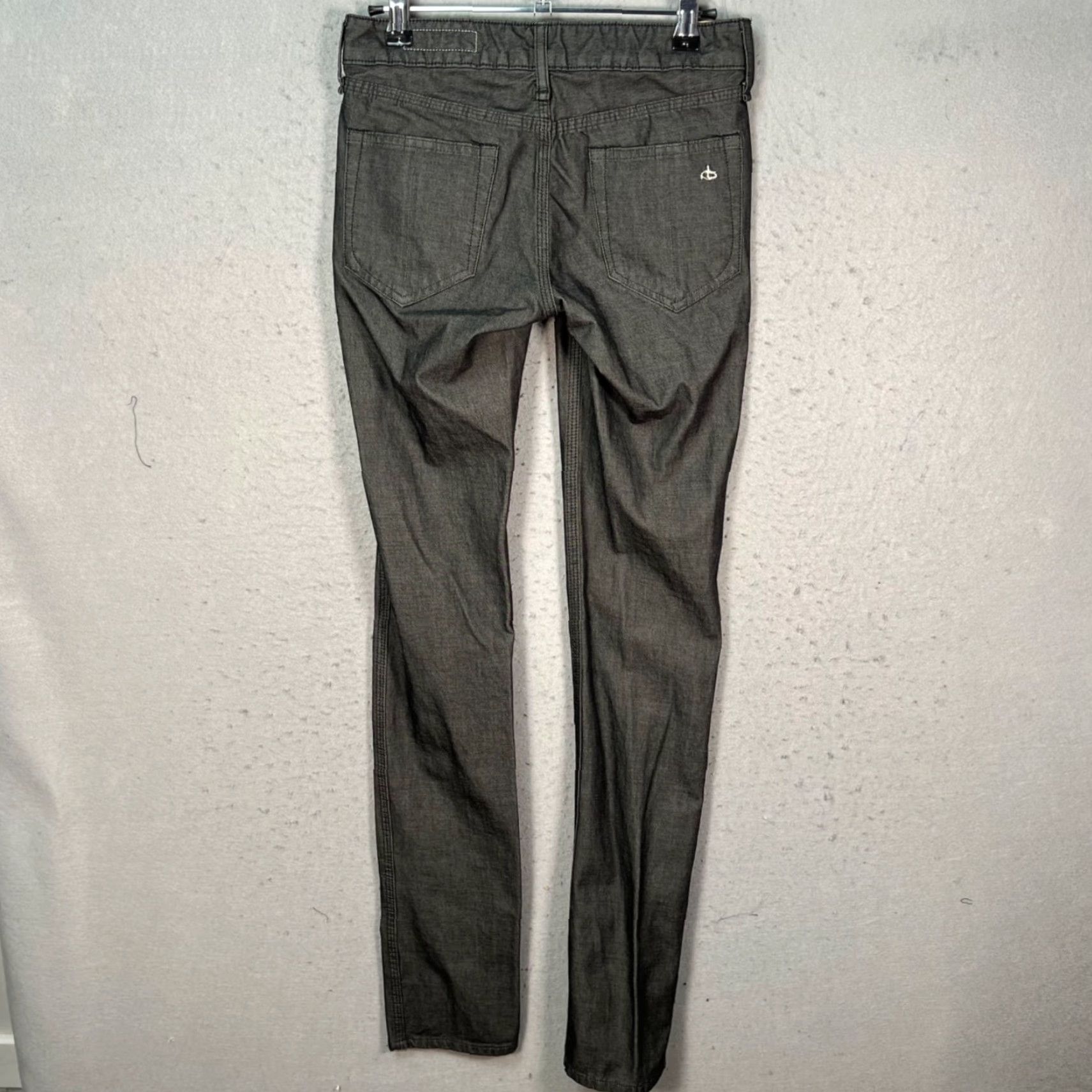 Rag & Bone rag & bone Womens 25 Gray Skinny Jeans Cotton Blend Denim 5-Pocket Inseam 32 Size 42" / US 20 - 2 Thumbnail
