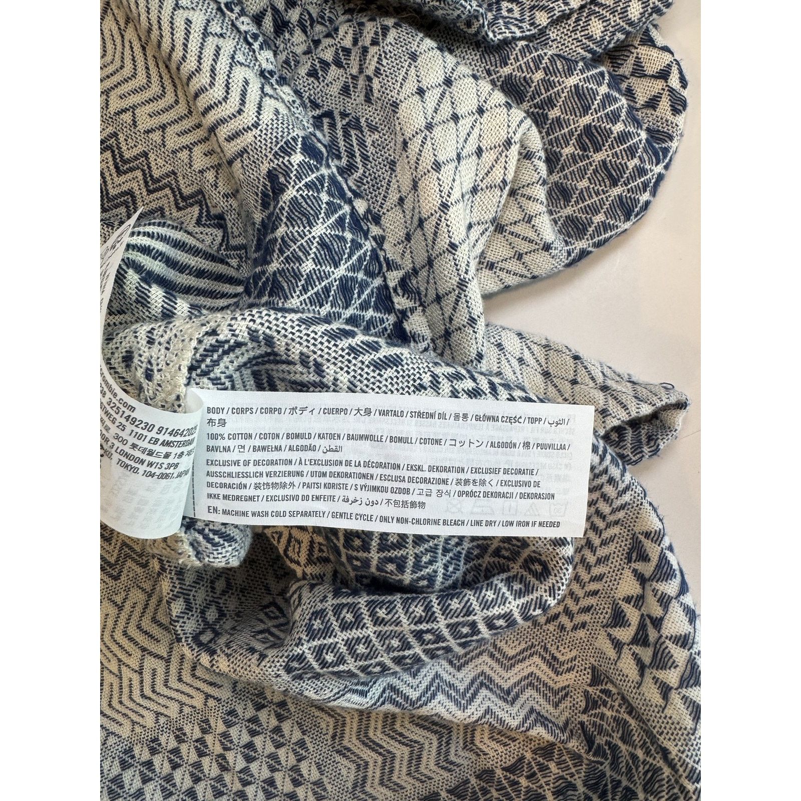Hollister Hollister Small Button Up Geometric Pattern Casual Cotton Size US S / EU 44-46 / 1 - 6 Thumbnail
