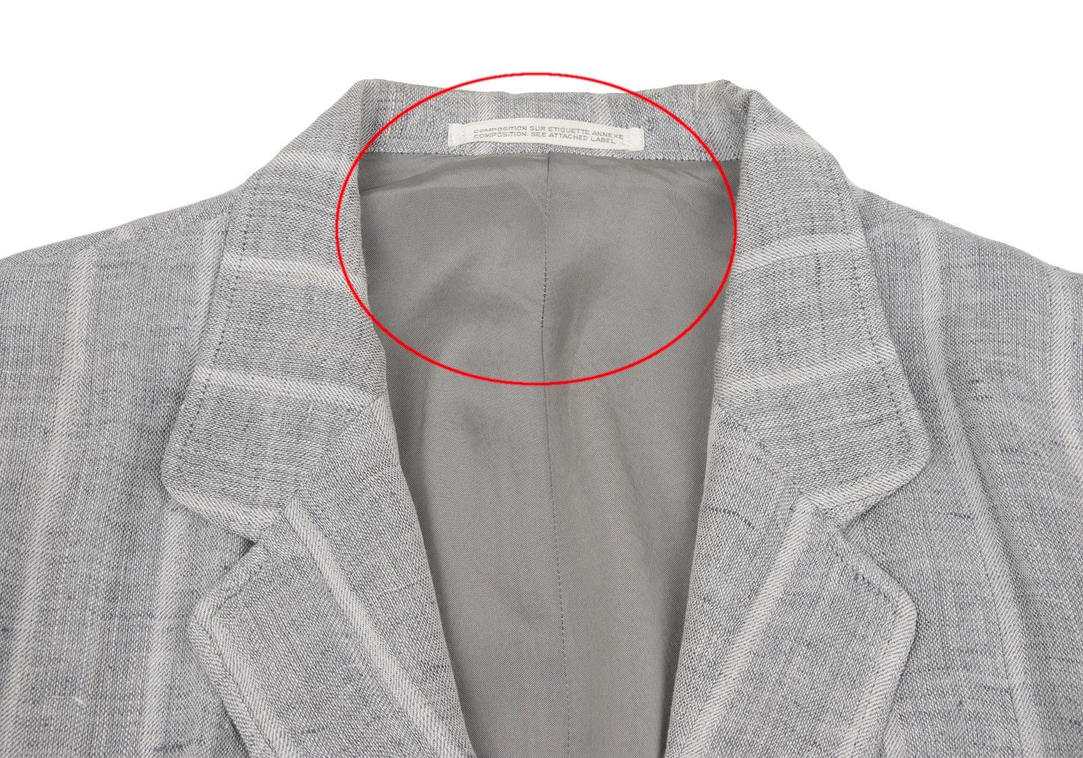 Yohji Yamamoto Yohji Yamamoto Linen Blend Stripe Jacket Size US M / EU 48-50 / 2 - 4 Thumbnail