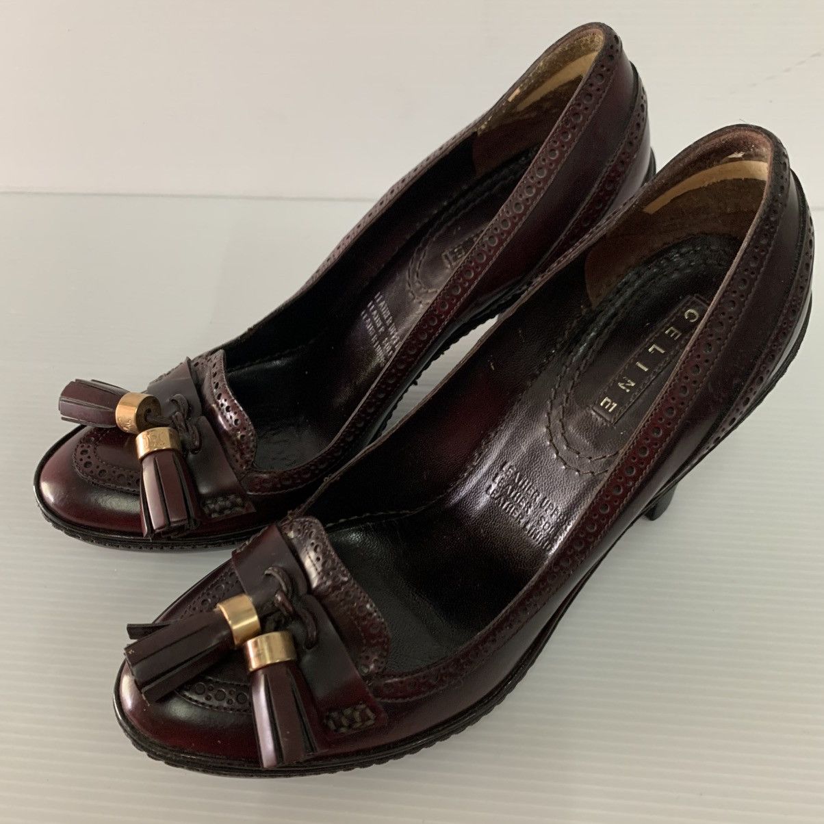 Celine Celine Leather Heels Size US 7 / IT 37 - 15 Thumbnail