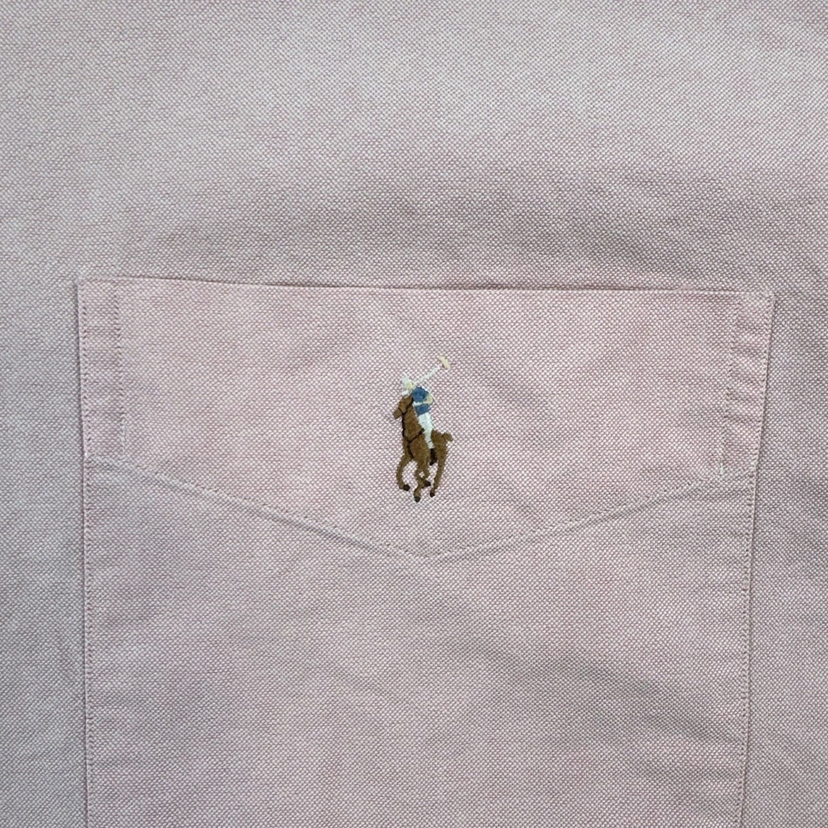 Polo Ralph Lauren Polo Ralph Lauren Shirt Button-Up Long Sleeve Pink L Men’s Casual Preppy Pocket Embroidered Knit Cotton Shirt Size US L / EU 52-54 / 3 - 6 Thumbnail