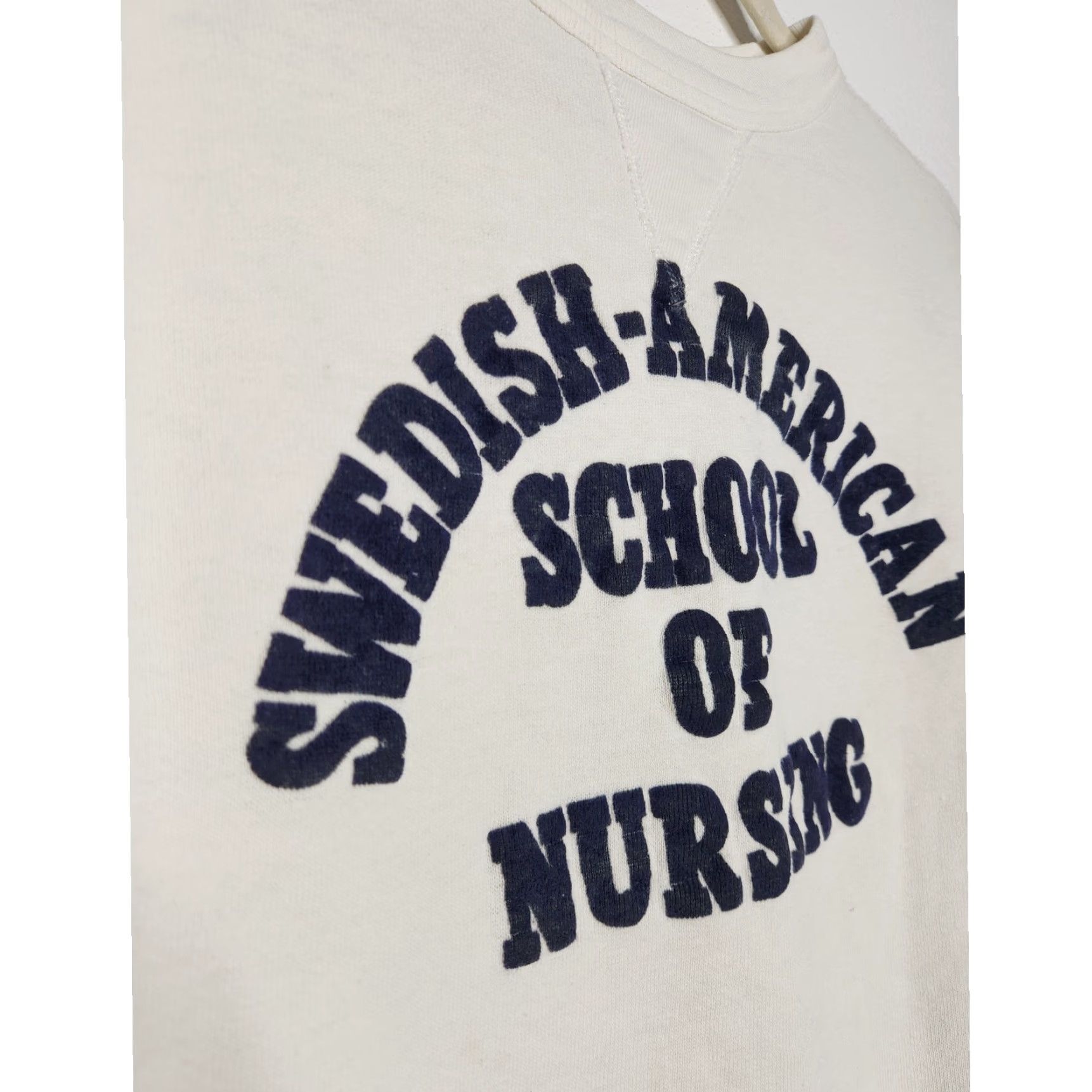 Vintage Vintage Swedish American School Nursing Crewneck Sweatshirt Shirt Unisex Adults XS White 60s 50s VINTAGE Size US XS / EU 42 / 0 - 3 Thumbnail
