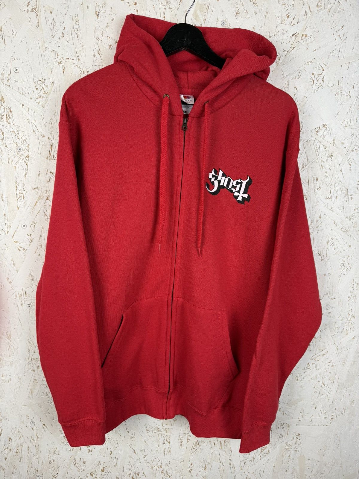 Band Tees Vintage Ghost Grucifix Metal Band Zip Hoodie Rare Red Size L Size US L / EU 52-54 / 3 - 4 Thumbnail