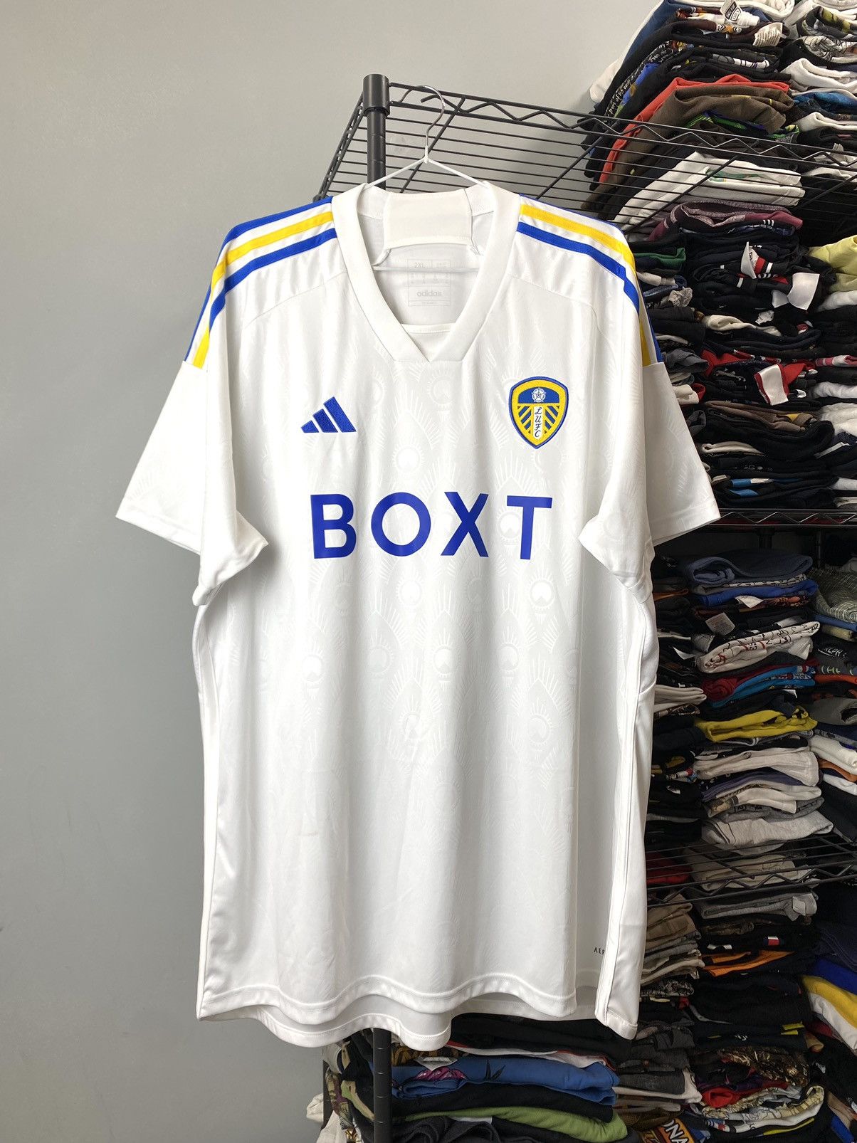 Adidas Vintage Adidas LUFC Soccer Jersey T Shirt Size US XXL / EU 58 / 5 - 1 Thumbnail