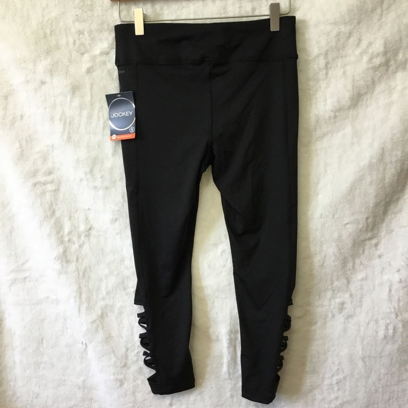 Jockey Jockey Black with Detail Leggings Size 28" / US 6 / IT 42 - 8 Thumbnail