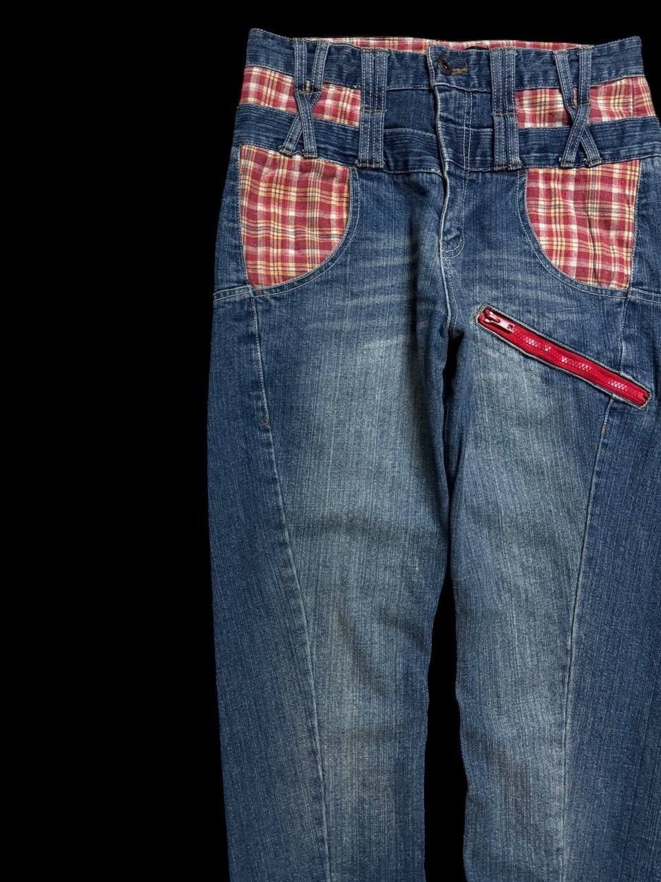Japanese Brand × Seditionaries DOUBLE WAIST Japanese Mudwash Twist Leg Spilt Flannel Zipper Size US 30 / EU 46 - 4 Thumbnail
