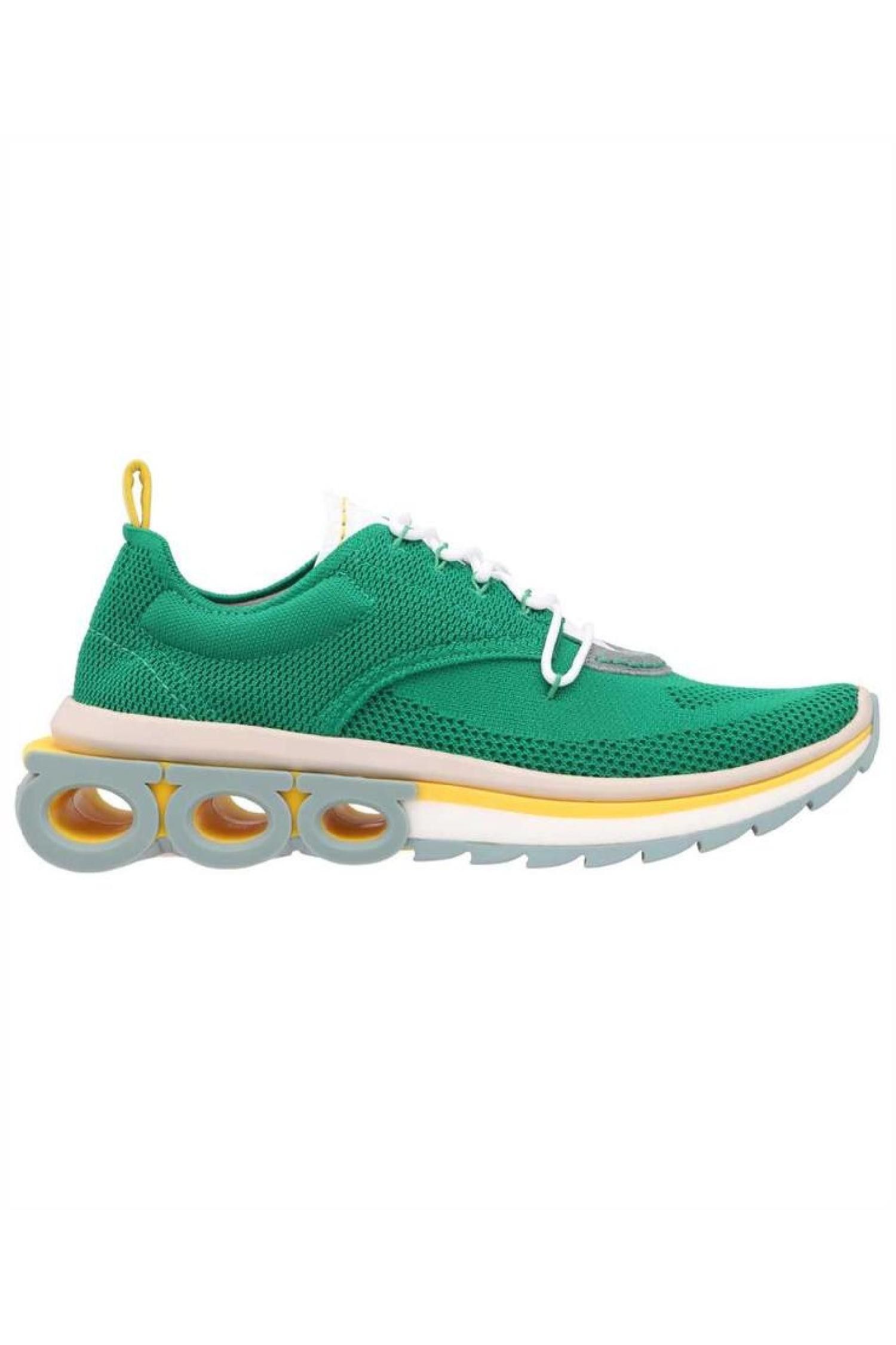Salvatore Ferragamo o1s1rm0924 Nima Low-Top Sneakers in Green Size US 11.5 / EU 44-45 - 1 Thumbnail