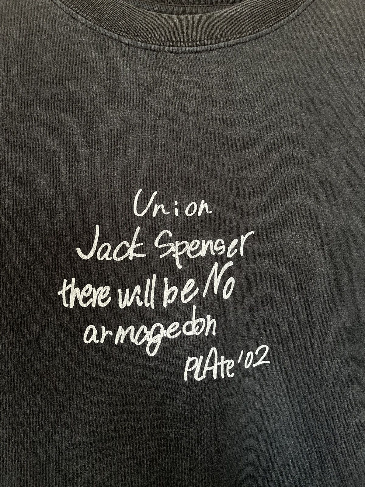 Band Tees Union Jack Spenser there wall be No armageden PLAte' 02 Size US M / EU 48-50 / 2 - 8 Thumbnail
