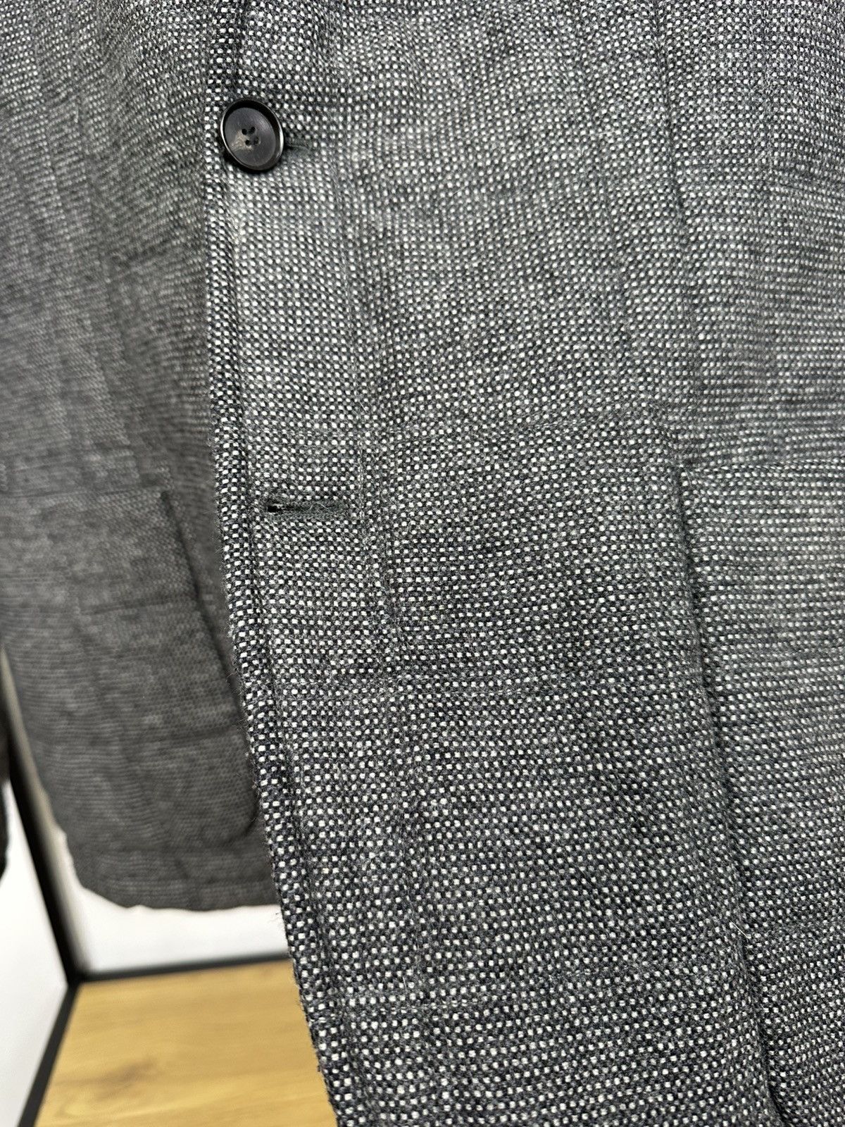 Hugo Boss Hugo Boss Wool Jacket Men’s Blazer Quilted Grey 54 Size Size US L / EU 52-54 / 3 - 8 Thumbnail