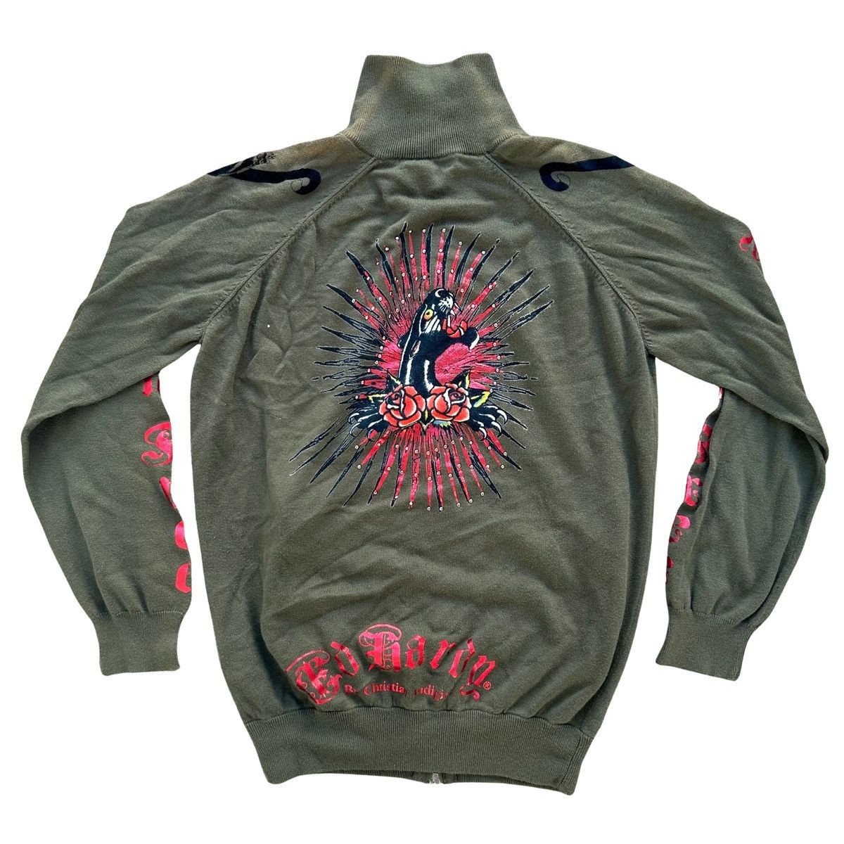 Ed Hardy Ed Hardy Born Free Panther Zip Up Sweater Size XL Size XL / US 12-14 / IT 48-50 - 6 Thumbnail