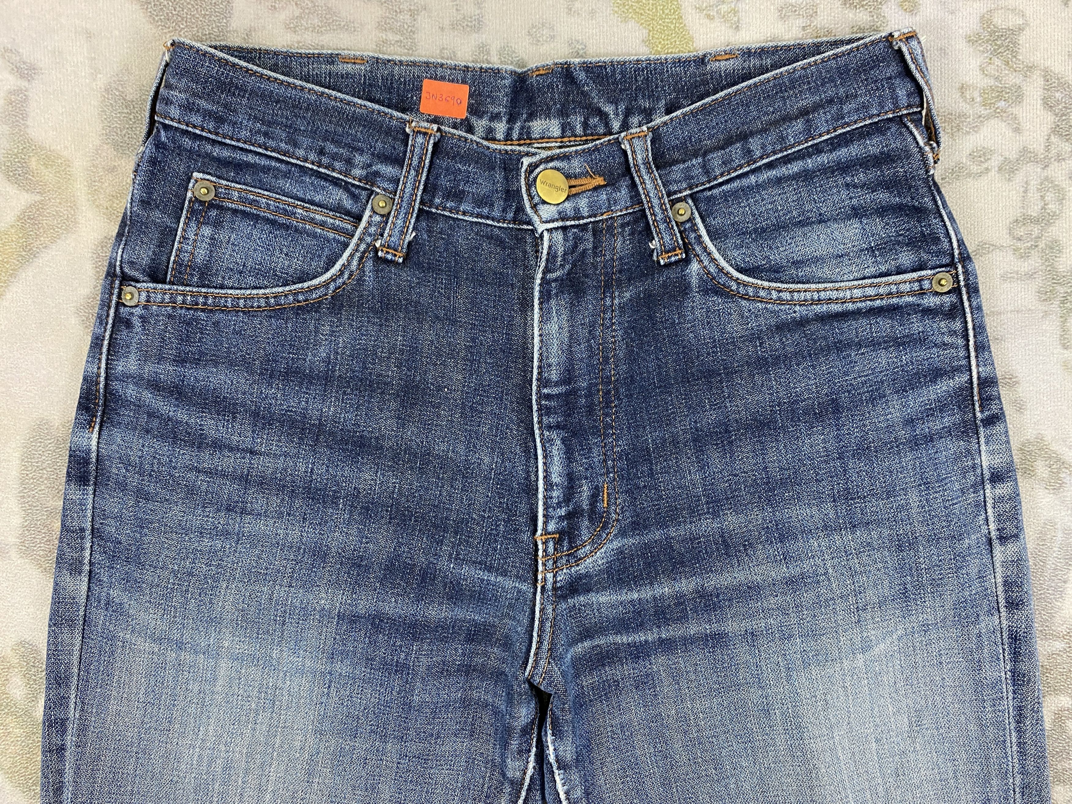 If Six Was Nine Vintage Wrangler Flare Boot Cut Jeans 29x29 Denim- JN3690 Size US 29 - 3 Thumbnail