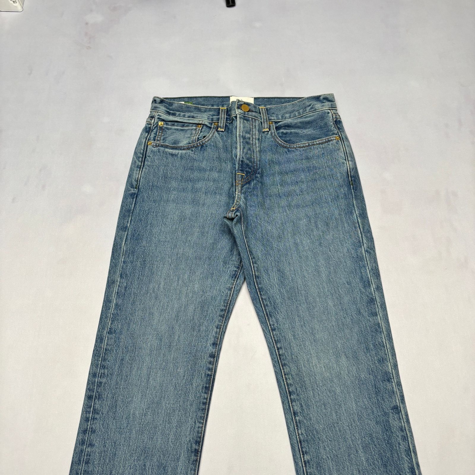 Sid Mashburn $185 Sid Mashburn Light Wash Denim 30x32 Slim Straight Jeans Size US 30 / EU 46 - 2 Thumbnail
