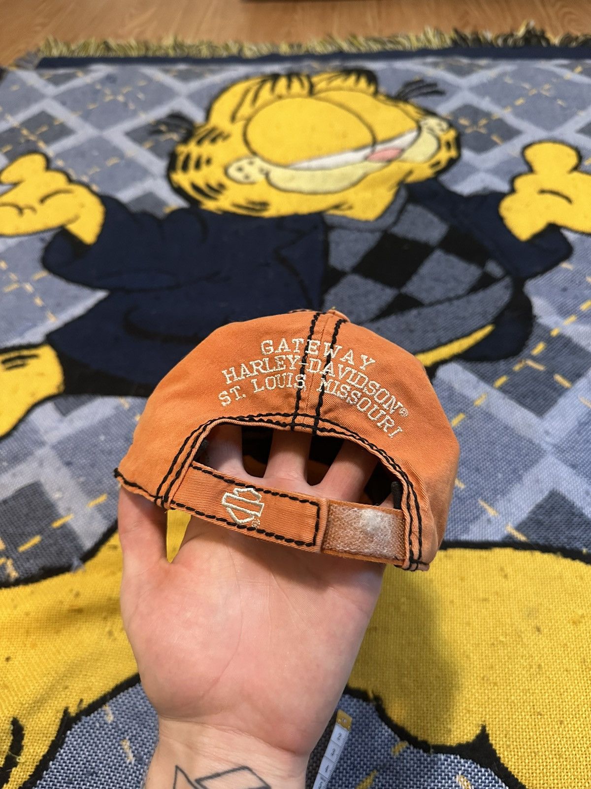 Harley Davidson Vintage Harley Davidson Hat Size ONE SIZE - 2 Thumbnail