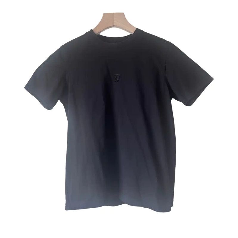 Burberry Burberry Black Cotton Logo T-Shirt for Women Size S / US 4 / IT 40 - 1 Thumbnail