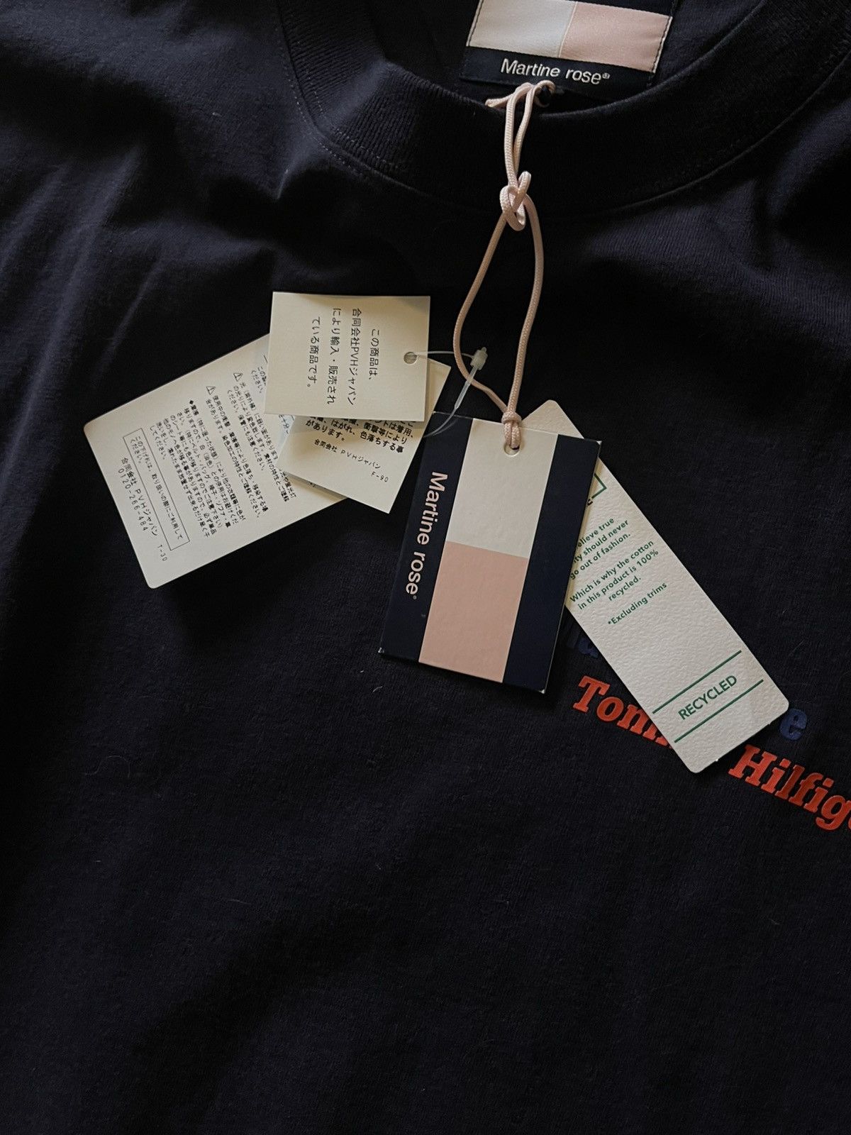 Martine Rose × Tommy Jeans Martine Rose X Tommy Hilfiger Oversized Navy Tshirt Size US M / EU 48-50 / 2 - 3 Thumbnail