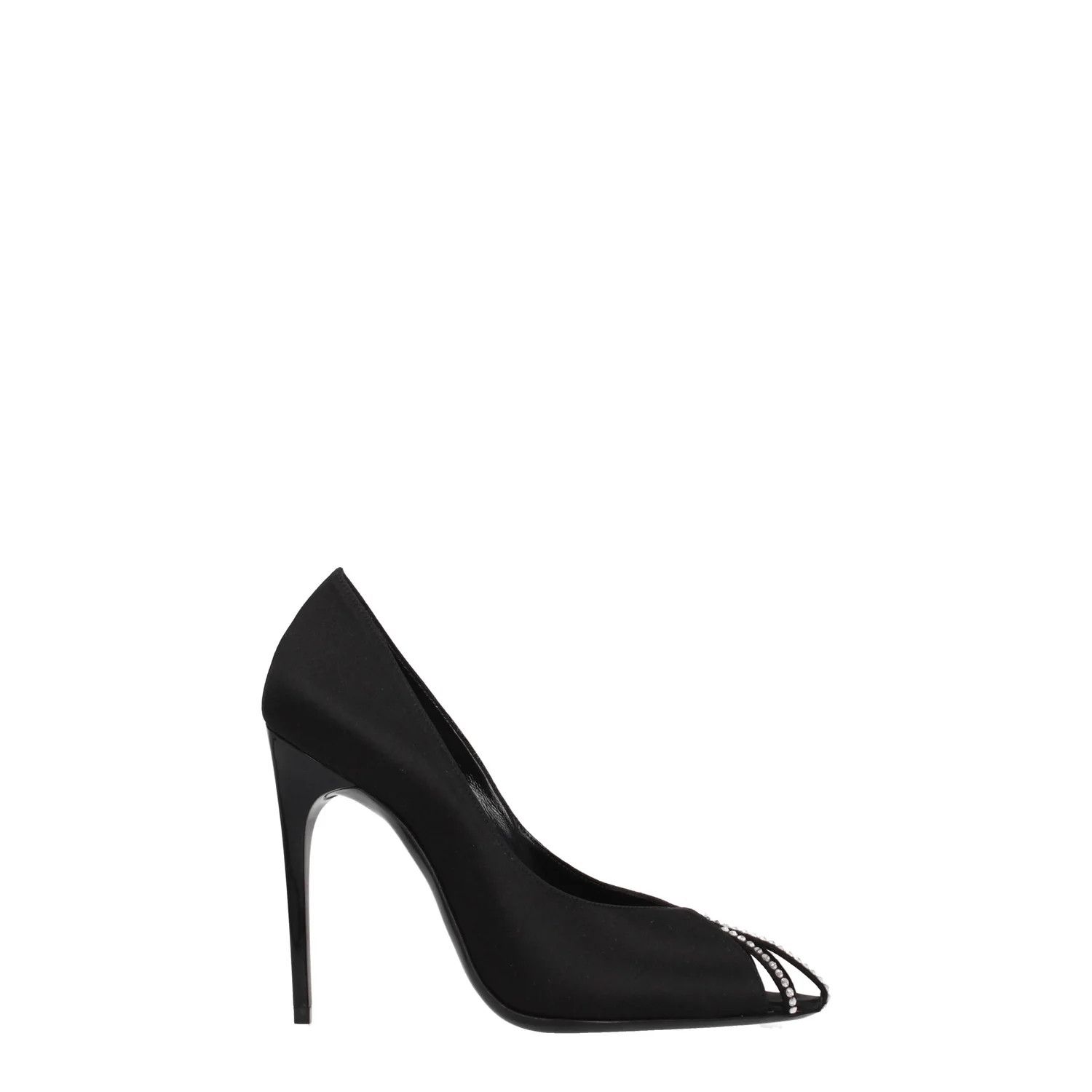 Saint Laurent Paris ob1o1e1124 Satin Pumps in Black Size US 8.5 / IT 38.5 - 1 Thumbnail