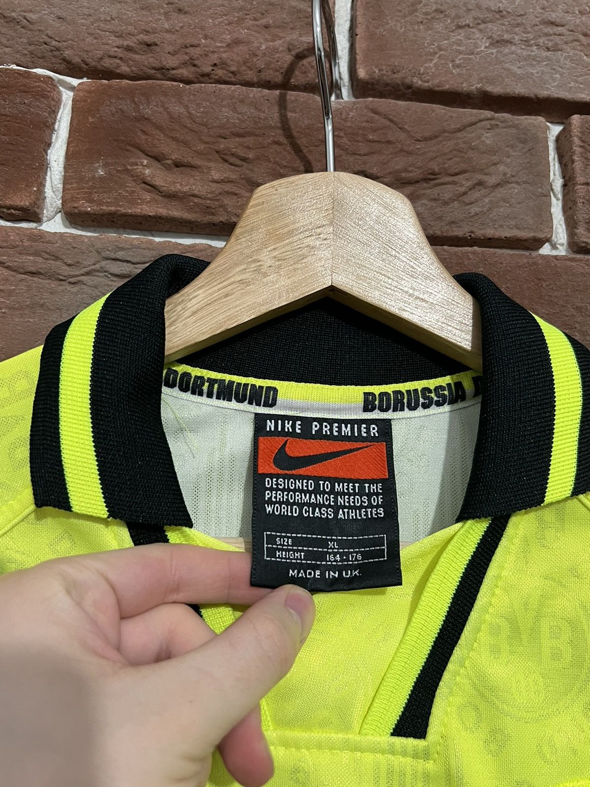 Nike × Vintage 90s Borussia Dortmund #10 Nike Vintage Soccer Jersey Footbal Size US S / EU 44-46 / 1 - 5 Thumbnail