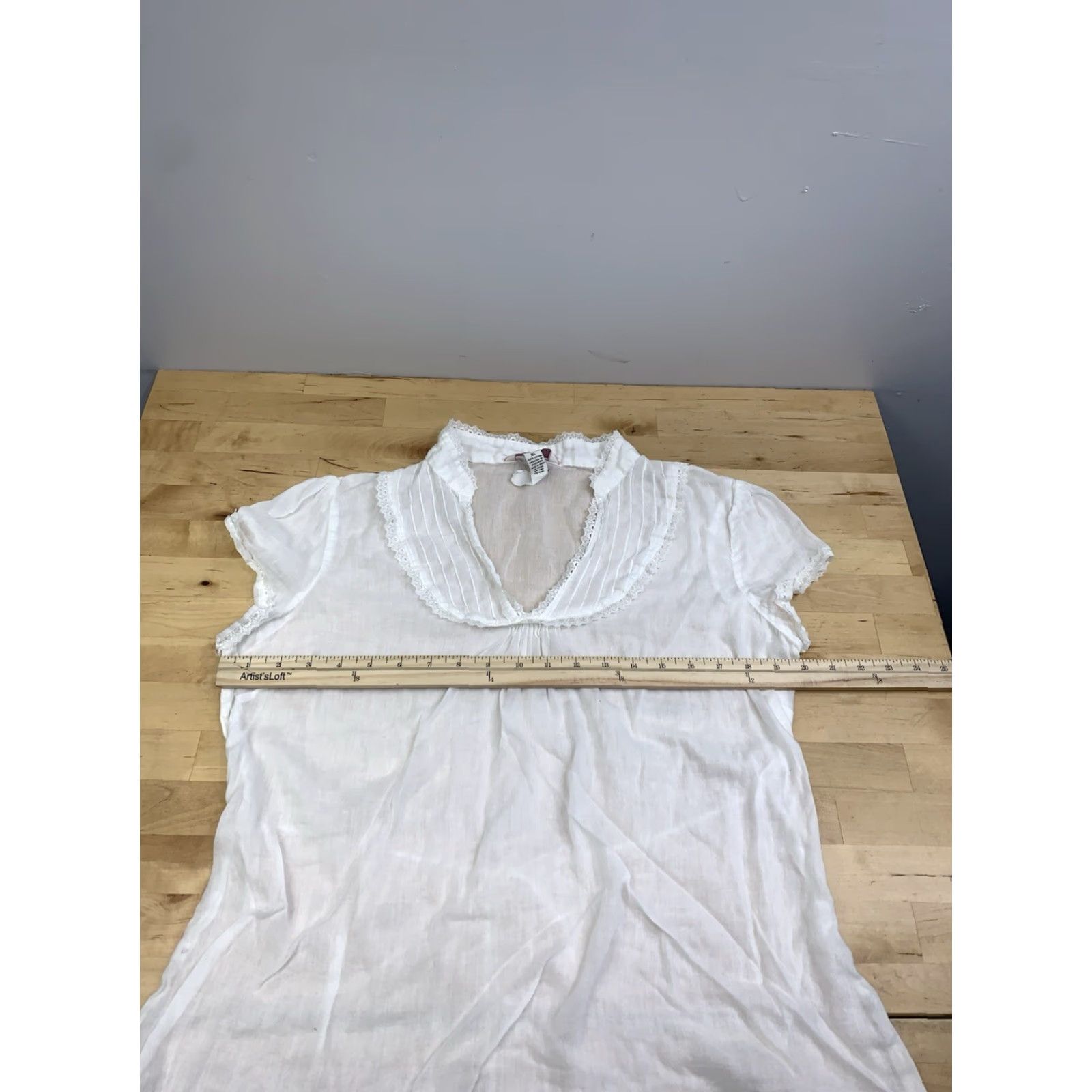 Aeropostale VINTAGE Aeropostale Top Womens XL White Tunic Casual Y2K 12639 Size XL / US 12-14 / IT 48-50 - 4 Thumbnail