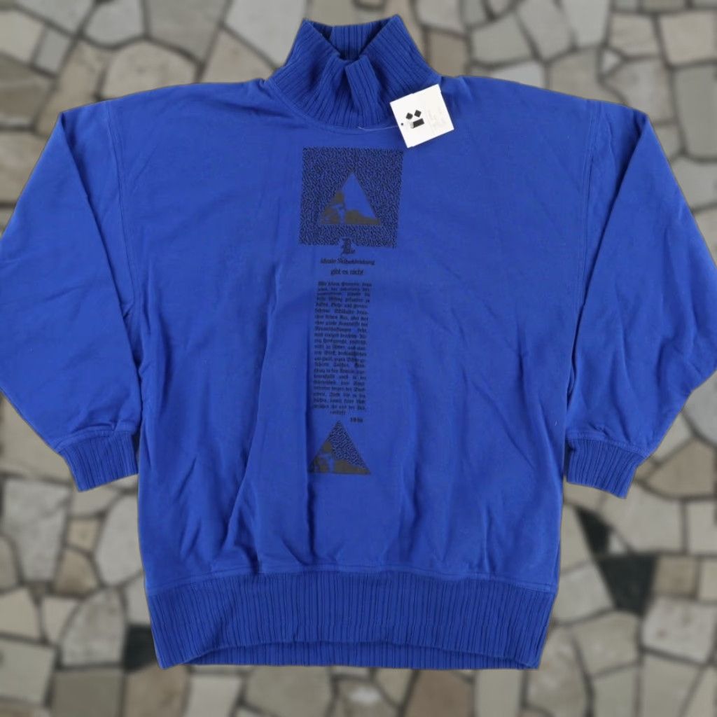 Vintage VTG Franz Klammer Snow Ski Sweatshirt Shirt Blue Men's M Size US M / EU 48-50 / 2 - 1 Thumbnail
