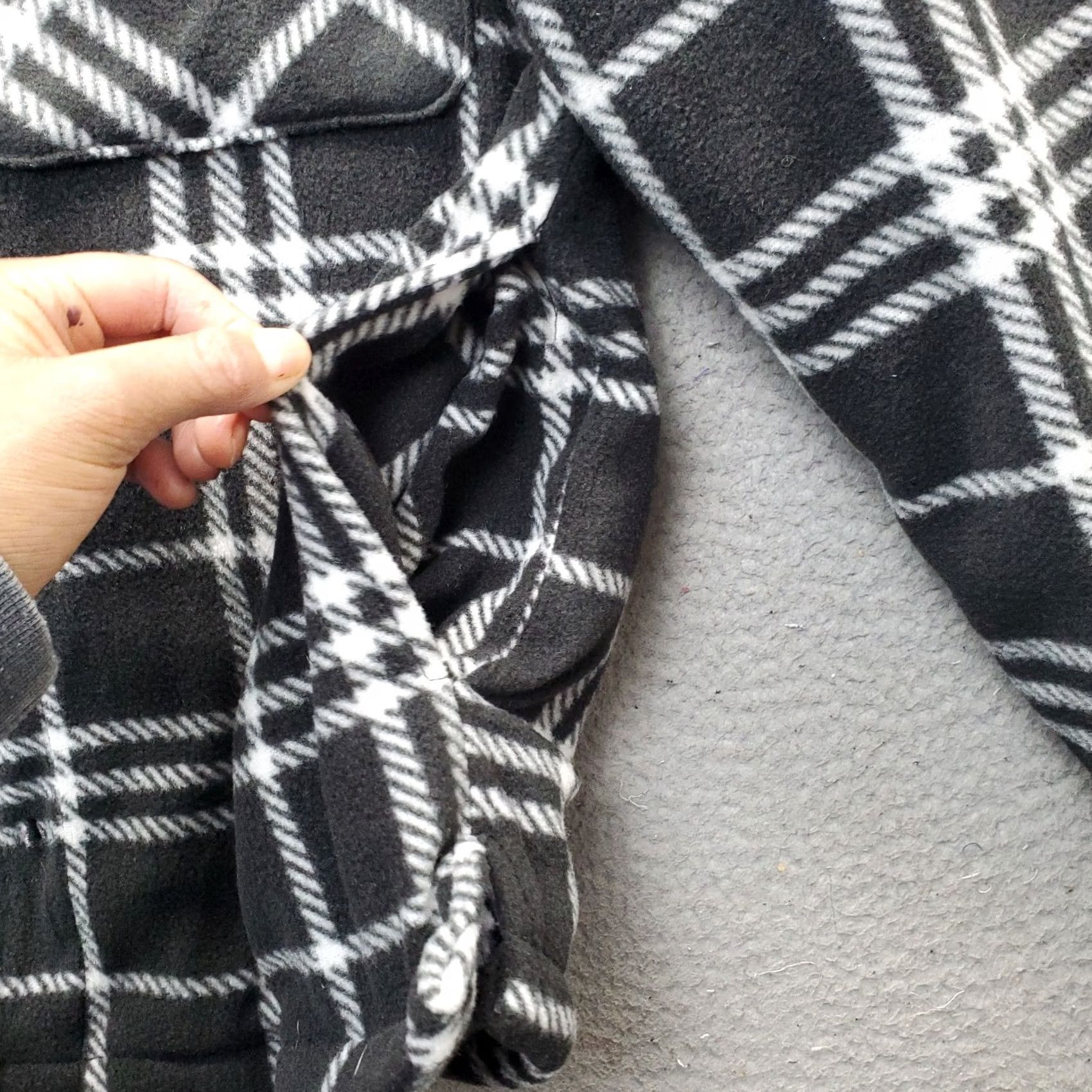 Vintage Mountain Ridge Hooded Shacket Men S Multi Plaid Sherpa Line Button Up Inside Zip Jacket Size US S / EU 44-46 / 1 - 5 Thumbnail