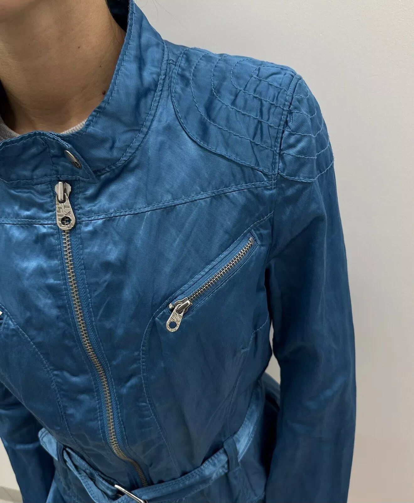 Miss Sixty Vintage 2000s Miss Sixty Y2K Jacket Polyester Metall Fitted Size M / US 6-8 / IT 42-44 - 7 Thumbnail