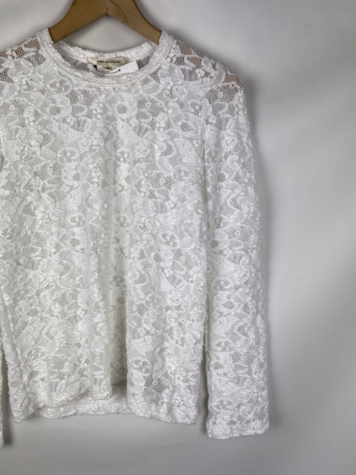 Comme des Garcons BNWT! Junya Watanabe Comme Des Garçons lace tunic blouse Size S / US 4 / IT 40 - 3 Thumbnail